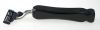 Black Flat Sided Handle with Curved Rounded Edges