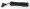 Black Flat Sided Handle with Curved Rounded Edges